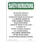 Signmission OSHA INSTRUCTIONS, 10" Height, Rigid Plastic, 10" H, Portrait, OS-SI-P-710-V-11466 OS-SI-P-710-V-11466 - alternate 1